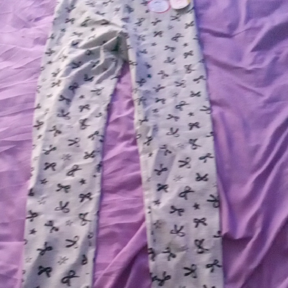 Charming Bow Print Pajama Pants